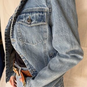 PBX Basics Light Blue Denim Jacket with Corduroy Collar